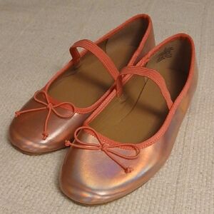 Shiny Pink Ballet Flats